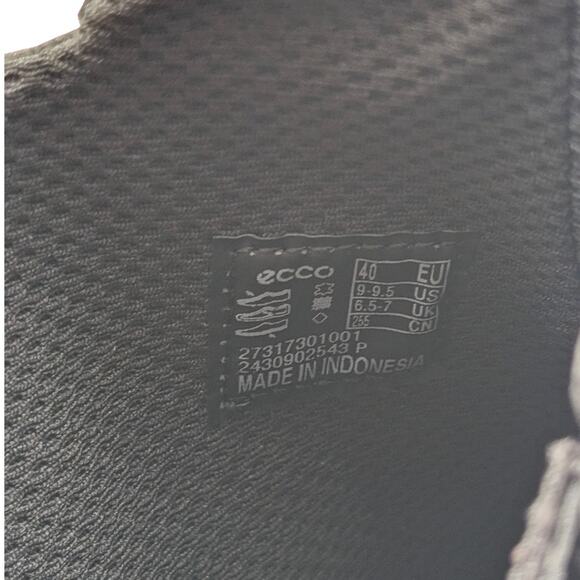 Ecco Shape M 35 Ankle Boots Side Zip Women's Leather Black Size US9-9.5 EU40 - Picture 8 of 10